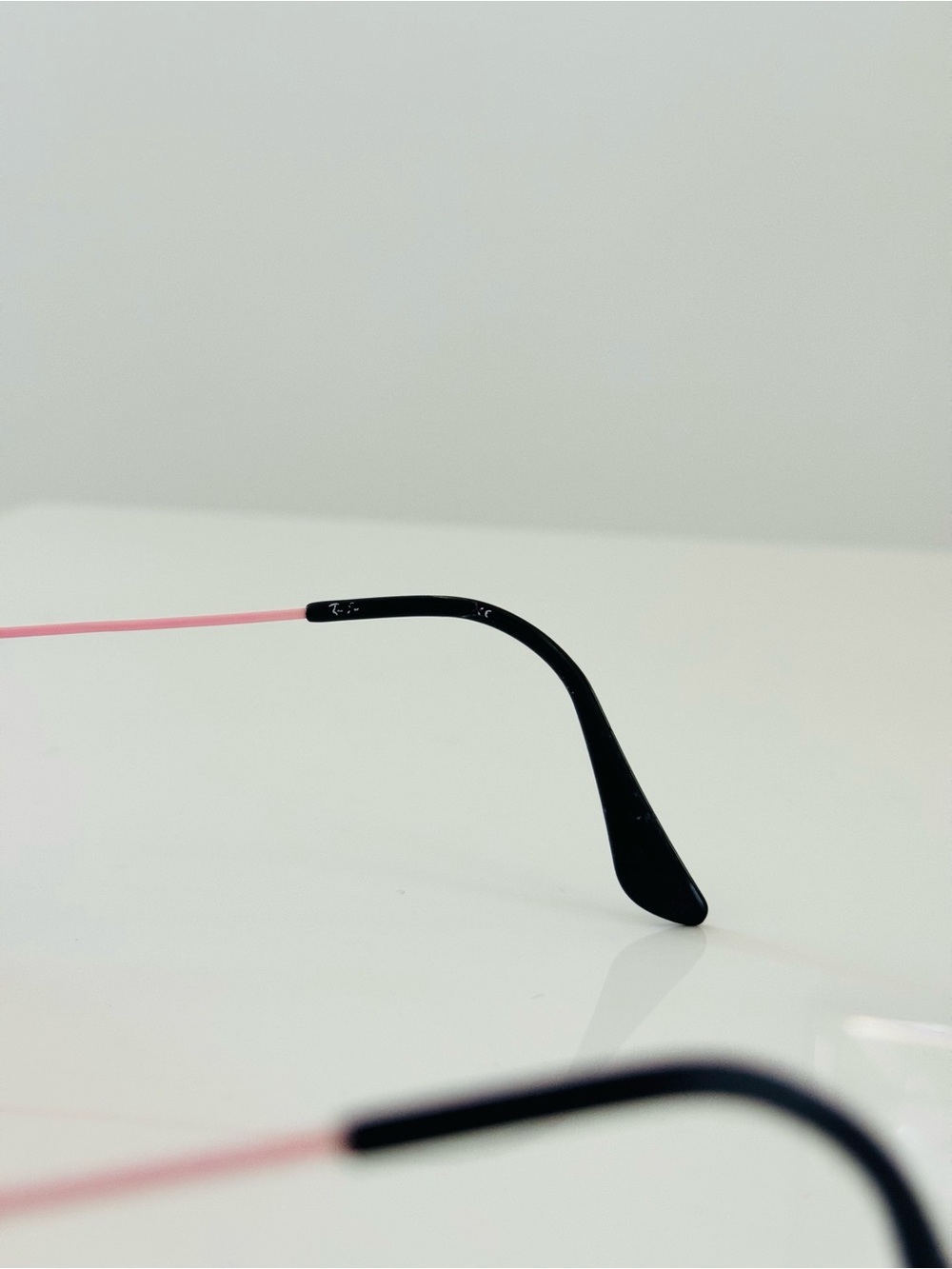Vintage 🌸 Authentic Ray ban light pink rimless sunglasses - Picture 5 of 11